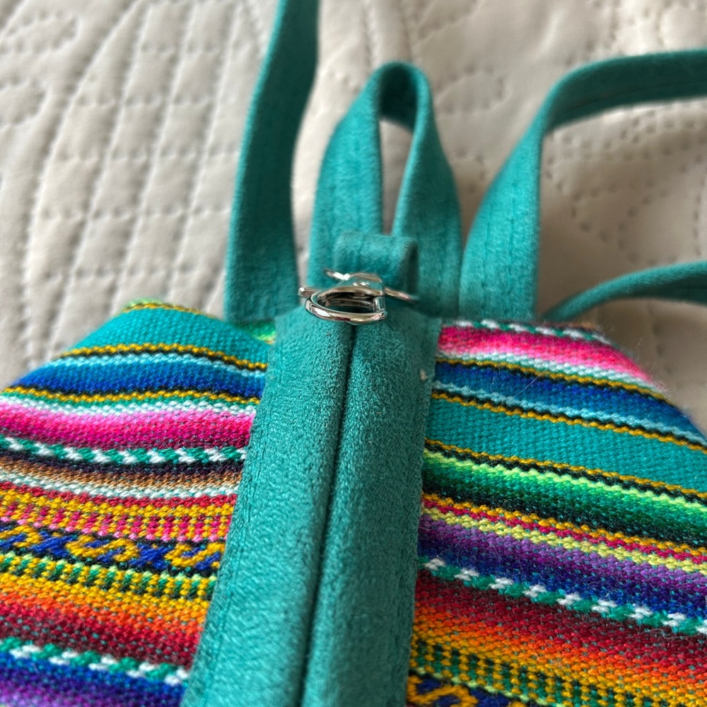 Peru Munay Multicolor Patterned Mini Backpack - image 6